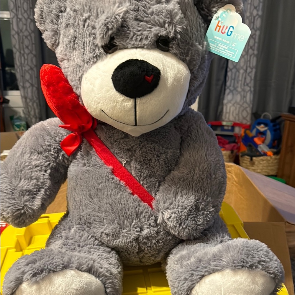 Gray and Red Stuffed Animal Collection